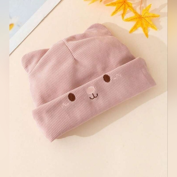 Cat Ear Devil Knitted Beanie Women Kawaii Winter Pink - Picture 15 of 17